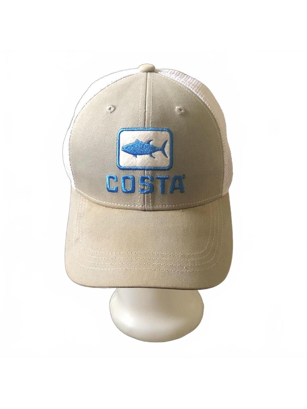 Costa Trucker Hat with Blue Fish Logo